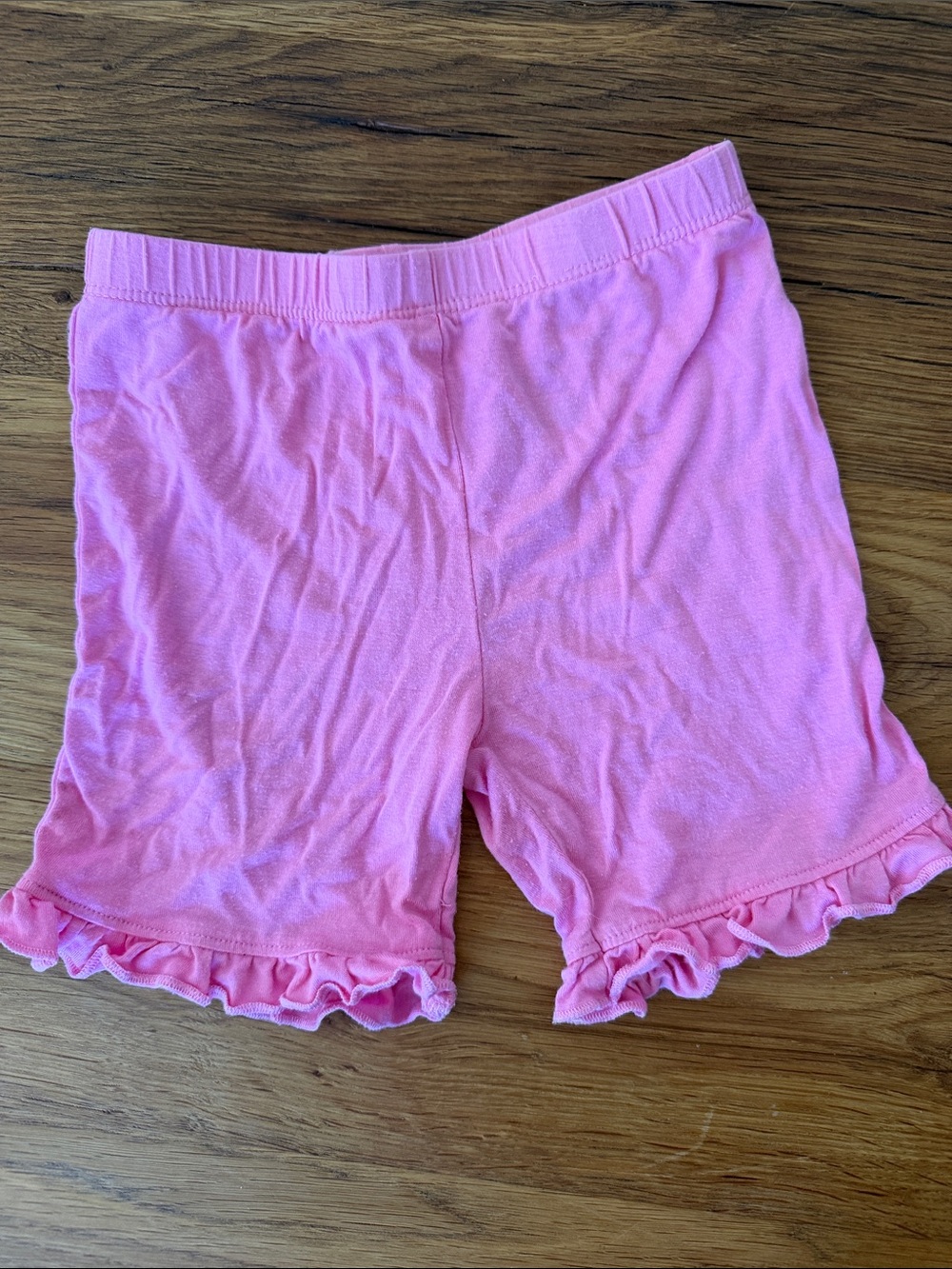 Posh Peanut Ruffle Biker Shorts
